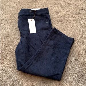 SimplyVera VeraWang | Jacquard Capri Shorts